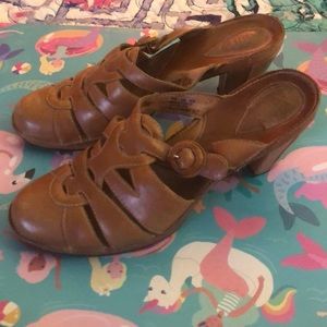 Clark’s Artisan Collection Leather Open Heel Boots